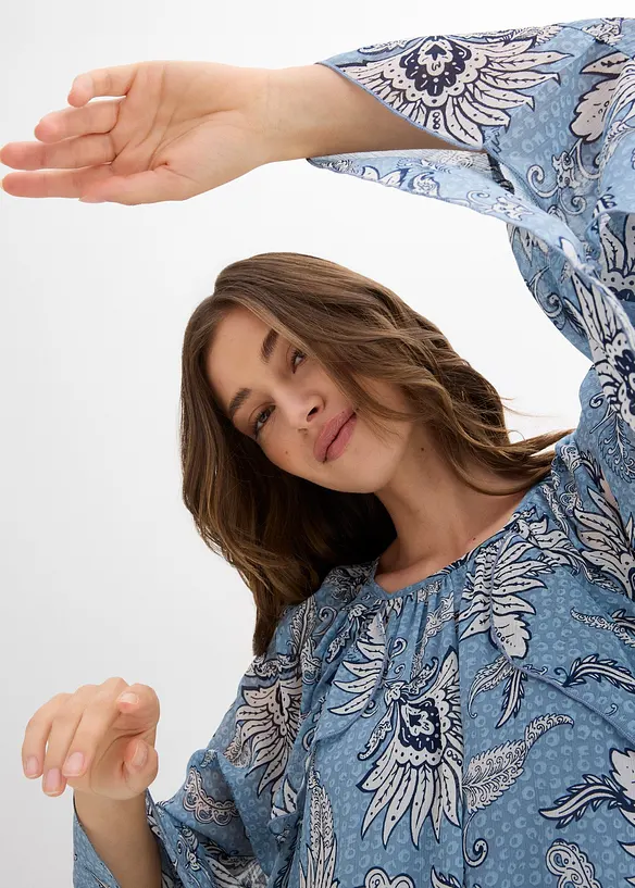 Tunika-Kleid aus strukturiertem Chiffon, bonprix