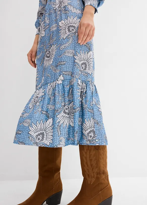 Maxikleid aus feinem Viskose-Mix, bonprix