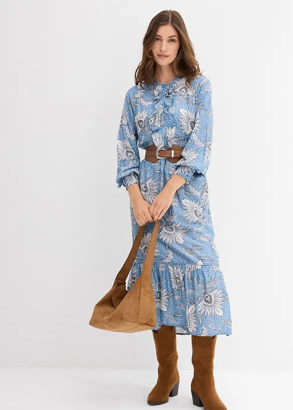 Maxikleid aus feinem Viskose-Mix, bonprix