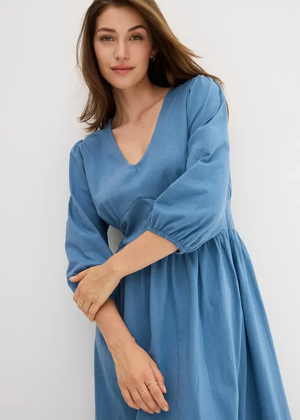 Jerseykleid aus reiner Baumwolle, bonprix