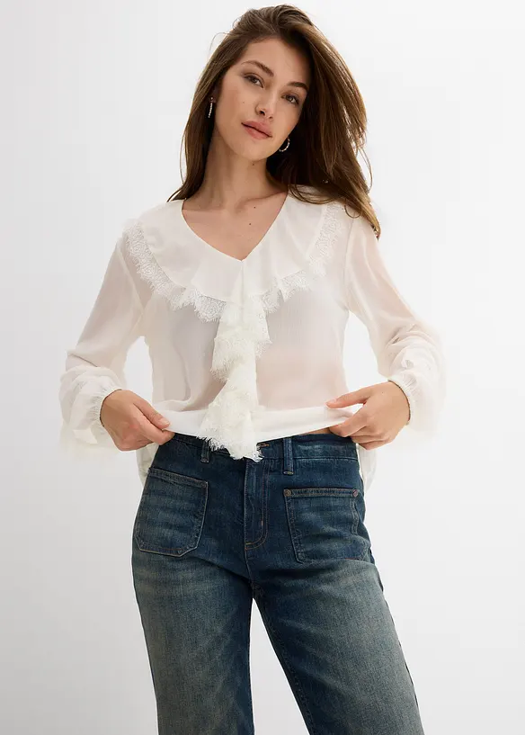 Flared-Jeans Mid Waist, bonprix