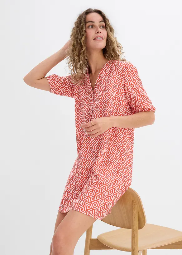 Tunika-Kleid aus fließender Viskose, bonprix