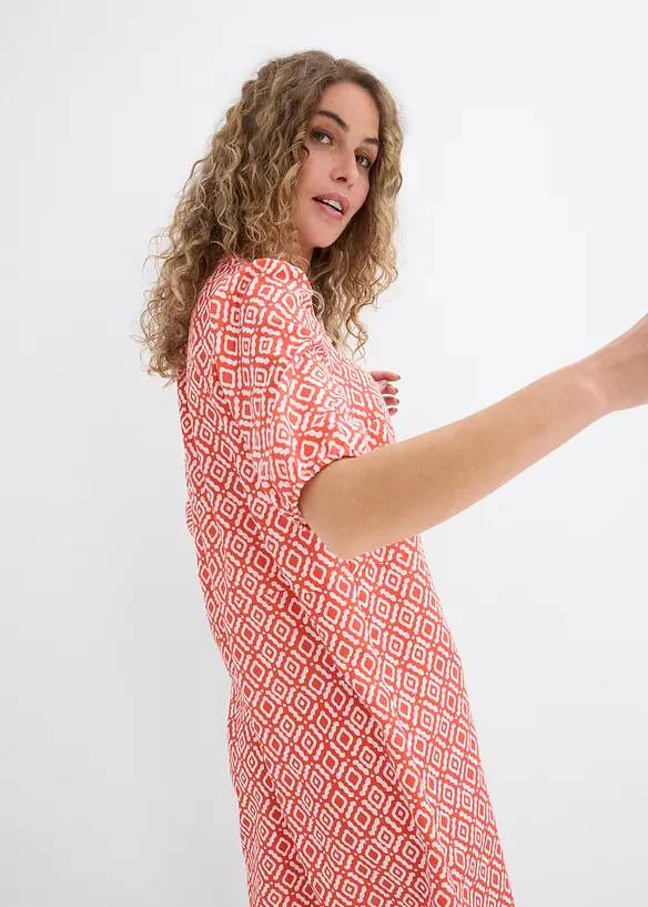 Tunika-Kleid aus fließender Viskose, bonprix