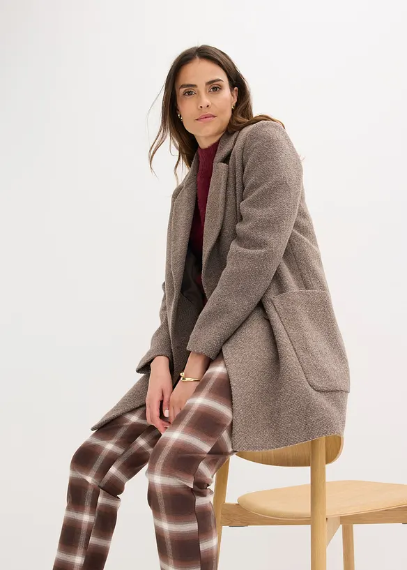 Manteau court aspect laine, bonprix