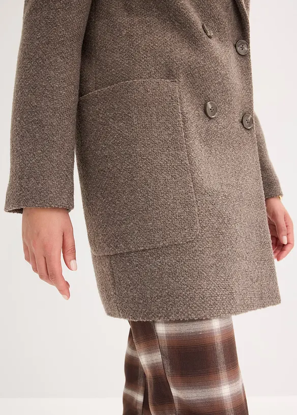 Manteau court aspect laine, bonprix