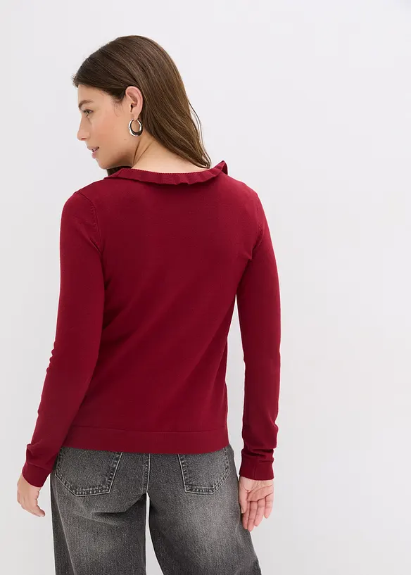 Feinstrickjacke aus fließendem Viskose-Mix, bonprix