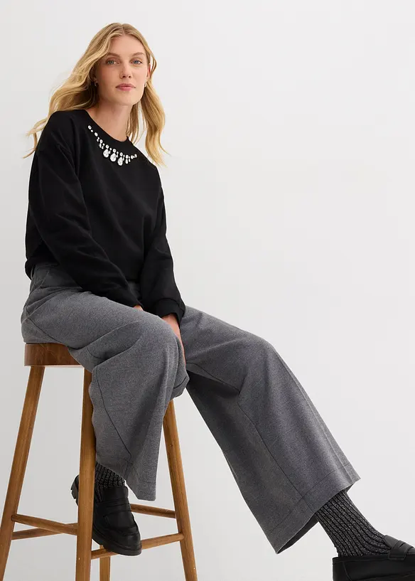 Oversize-Sweatshirt aus Baumwolle, bonprix