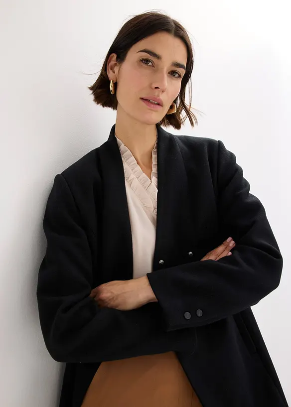 Manteau court aspect laine, bonprix