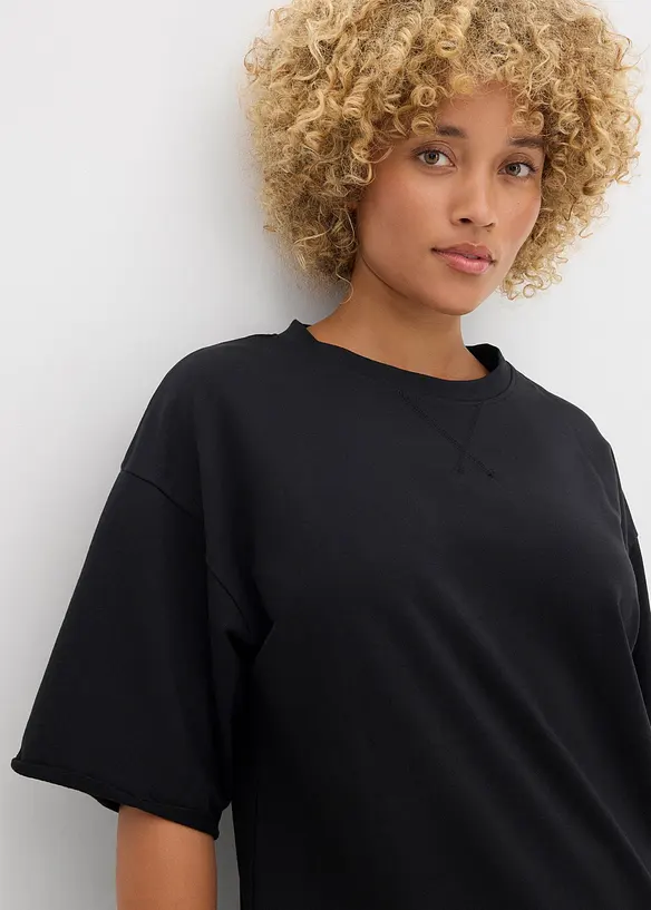 T-shirt long 100% coton, bonprix