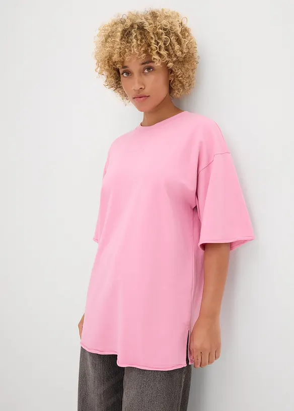 T-shirt long 100% coton, bonprix