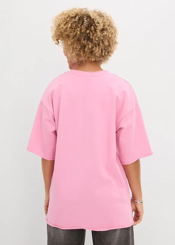 T-shirt long 100% coton, bonprix
