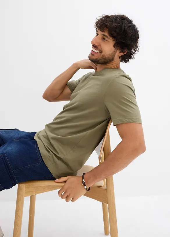 Lot de 2 T-shirts 100% coton, bonprix