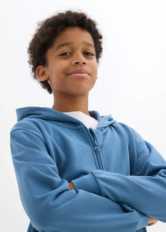 Sweat zippé à capuche, bonprix