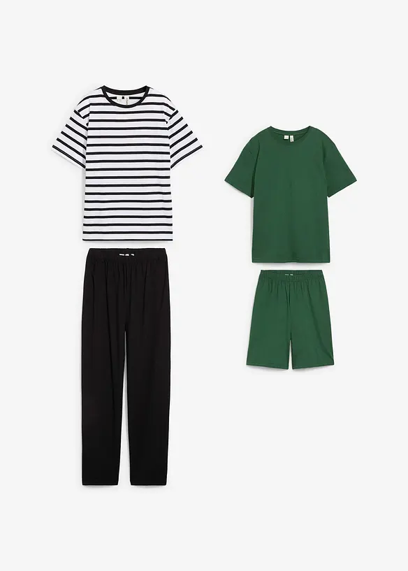 2 pyjamas coton (ens. 4 pces), bonprix