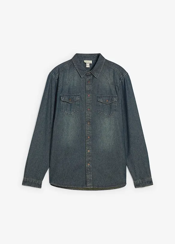 Chemise en jean 100% coton, bonprix