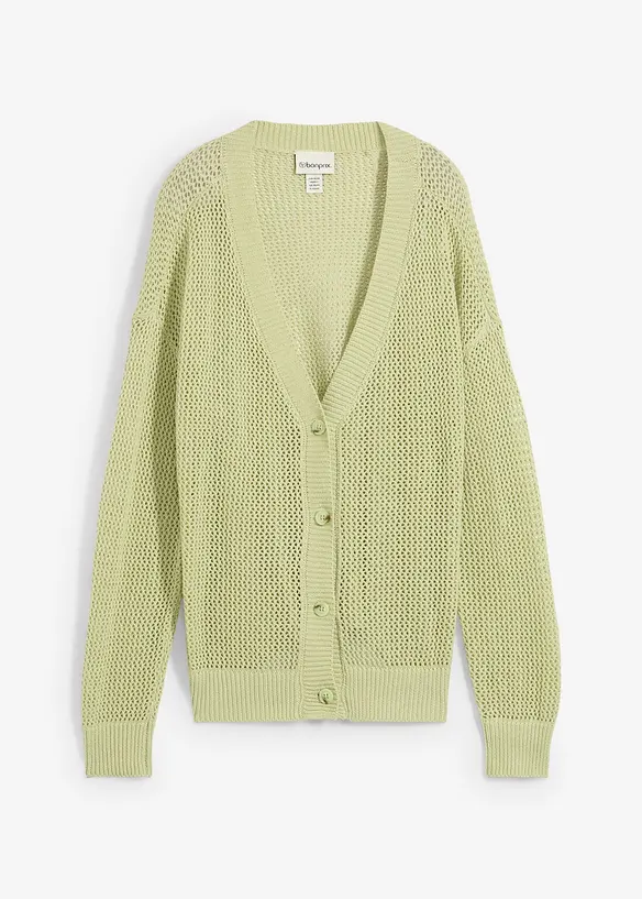 Gilet en maille ajourée, bonprix