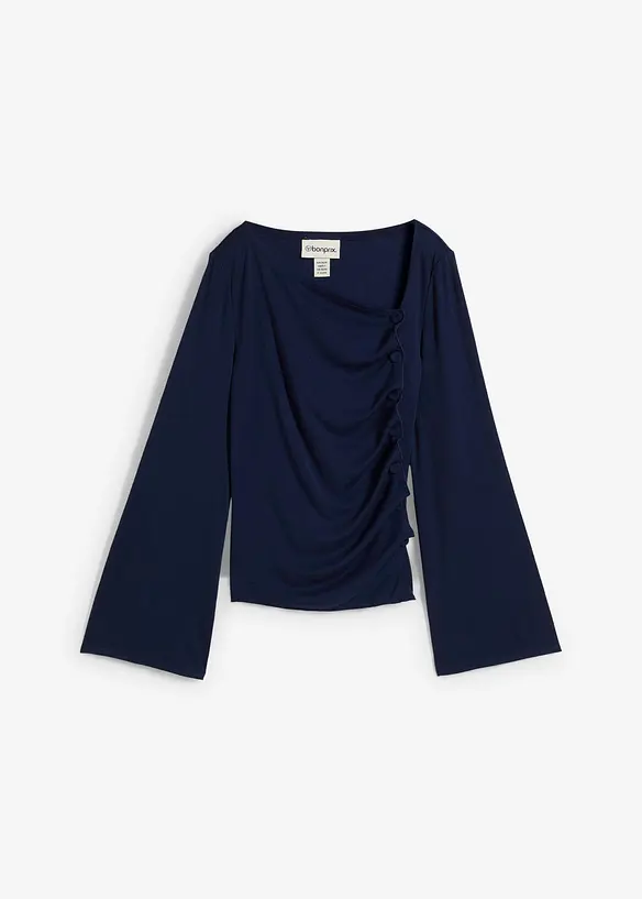 Langarmshirt aus Rippe, bonprix