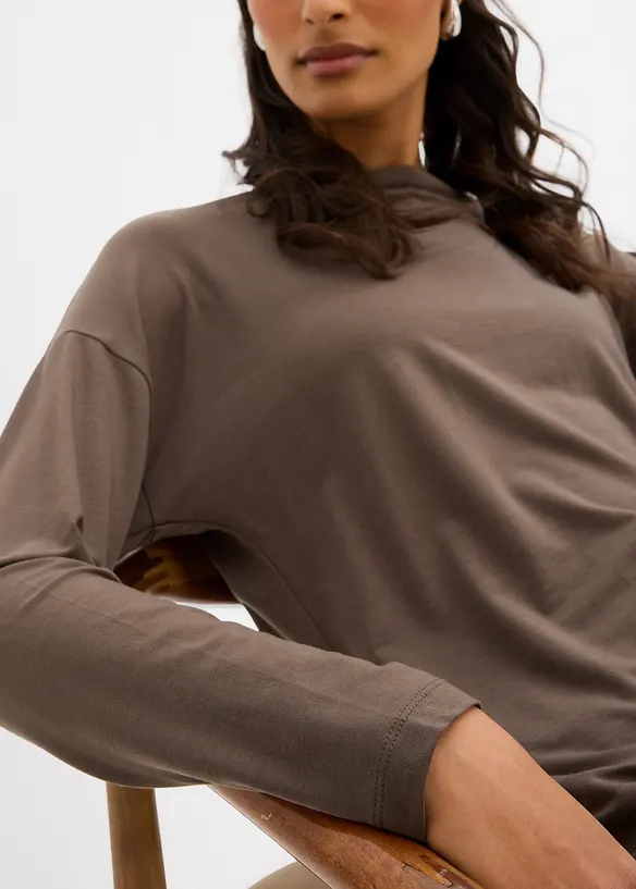 Langarmshirt aus Viskose-Mix, bonprix