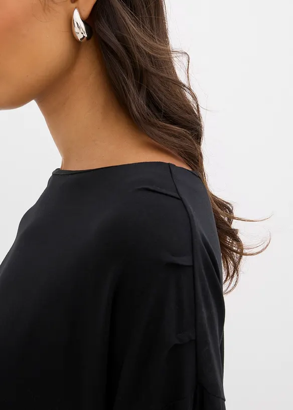 T-shirt manches longues en viscose extensible, bonprix