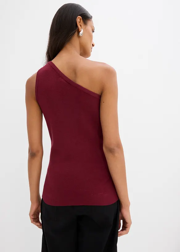 Off-Shoulder Stricktop aus Viskose-Mix, bonprix