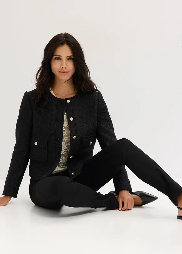 Blouson aus softem Bouclégarn, bonprix
