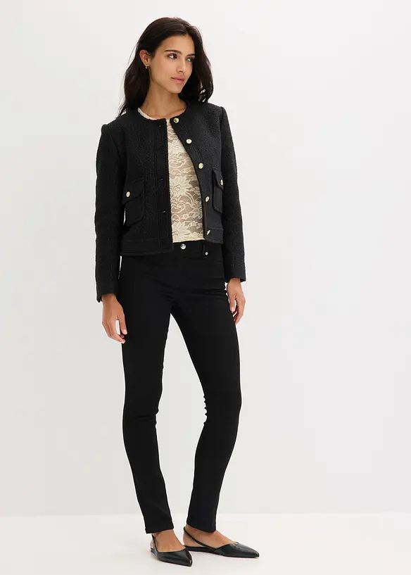 Blouson aus softem Bouclégarn, bonprix