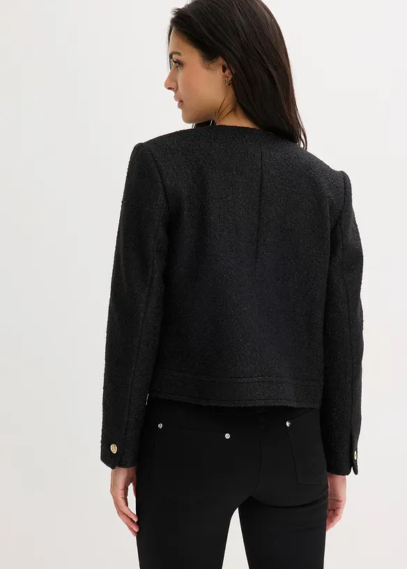 Blouson aus softem Bouclégarn, bonprix