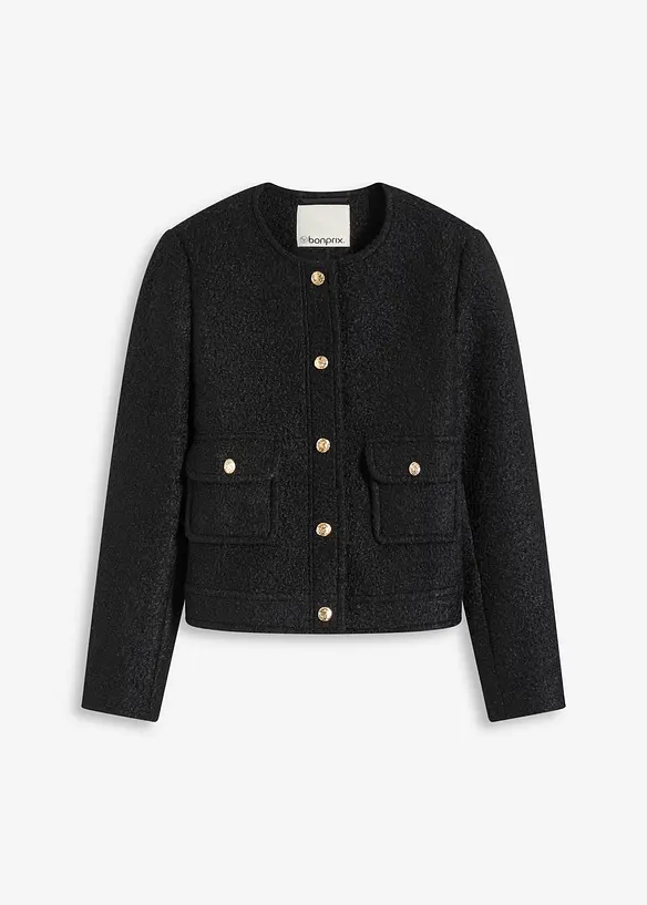 Blouson aus softem Bouclégarn, bonprix