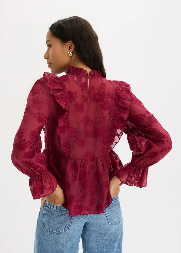 Blouse brodée, bonprix