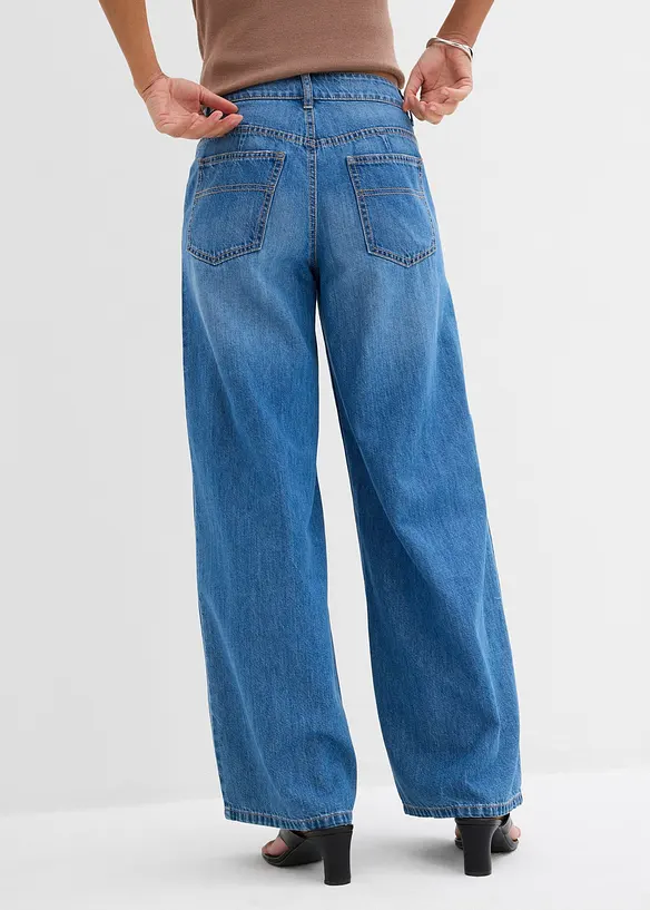 Jean large taille mi-haute, bonprix