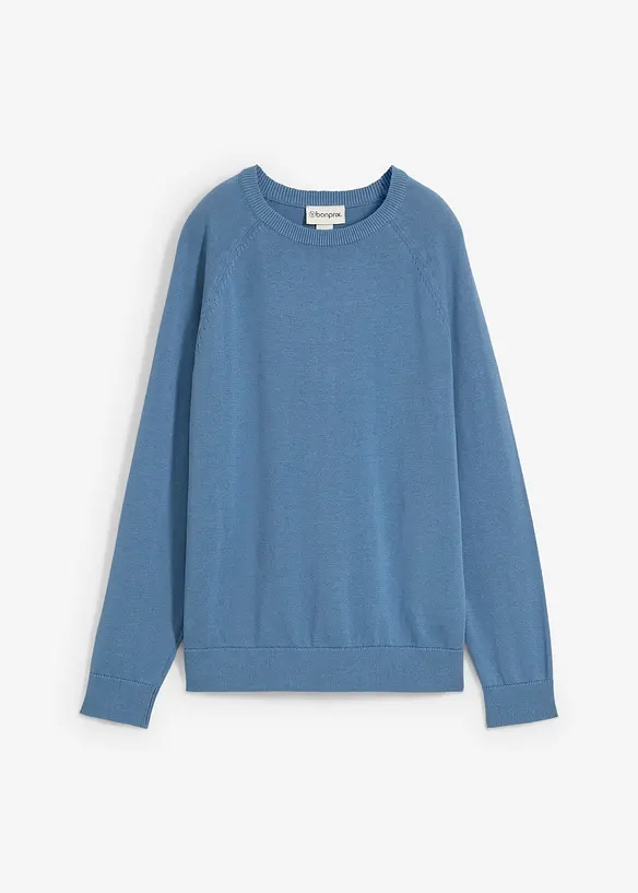 Pull en fine maille 100% coton, bonprix