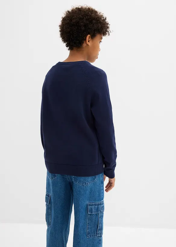 Pull en fine maille 100% coton, bonprix