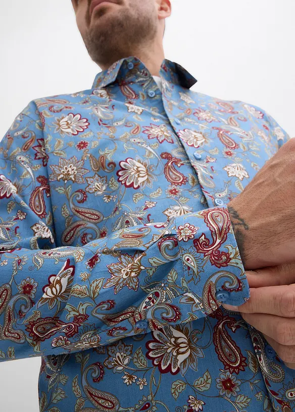 Business-Hemd aus reiner Baumwolle, Slim Fit, bonprix