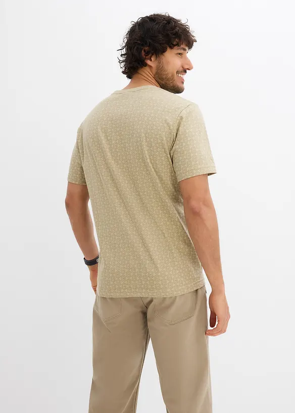 T-shirt 100% coton à l’imprimé minimaliste, bonprix