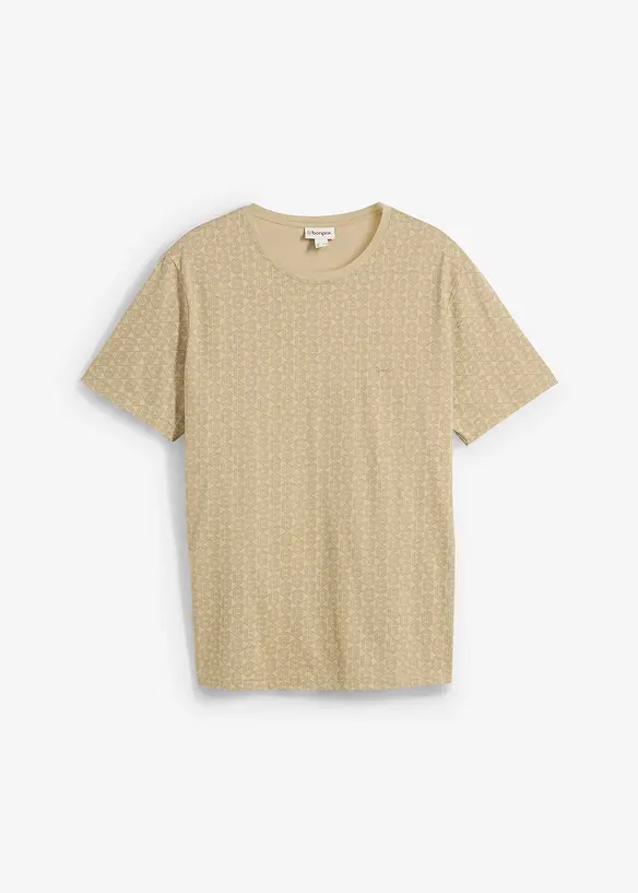 T-shirt 100% coton à l’imprimé minimaliste, bonprix