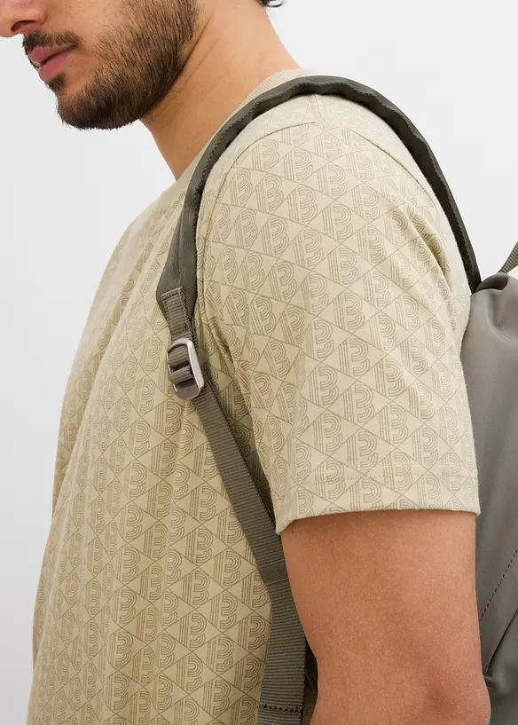 T-shirt 100% coton à l’imprimé minimaliste, bonprix