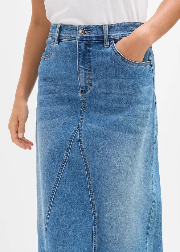 Stretch-Jeansrock, High Waist, bonprix