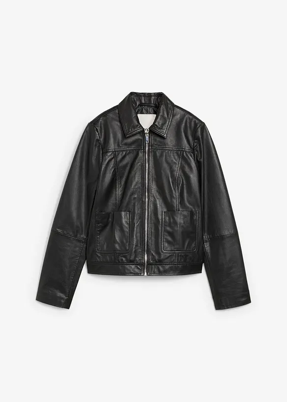 Veste en cuir, bonprix