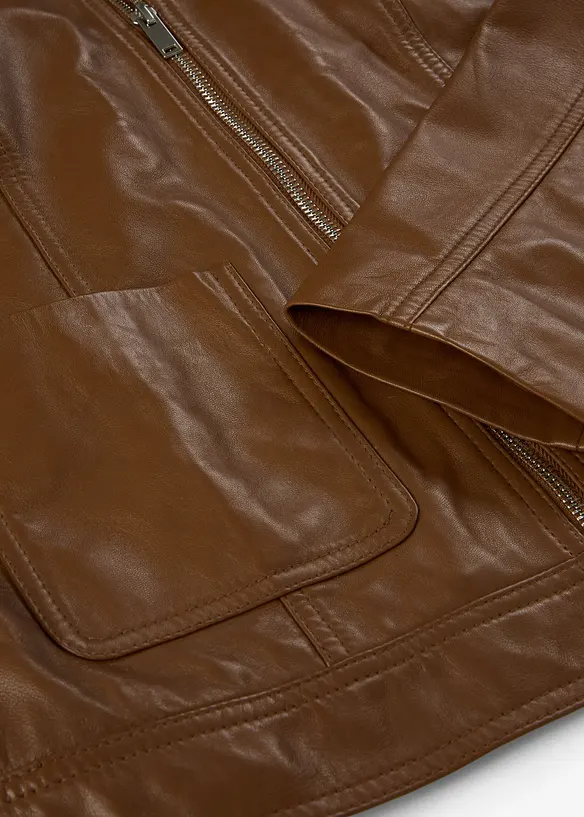 Veste en cuir, bonprix