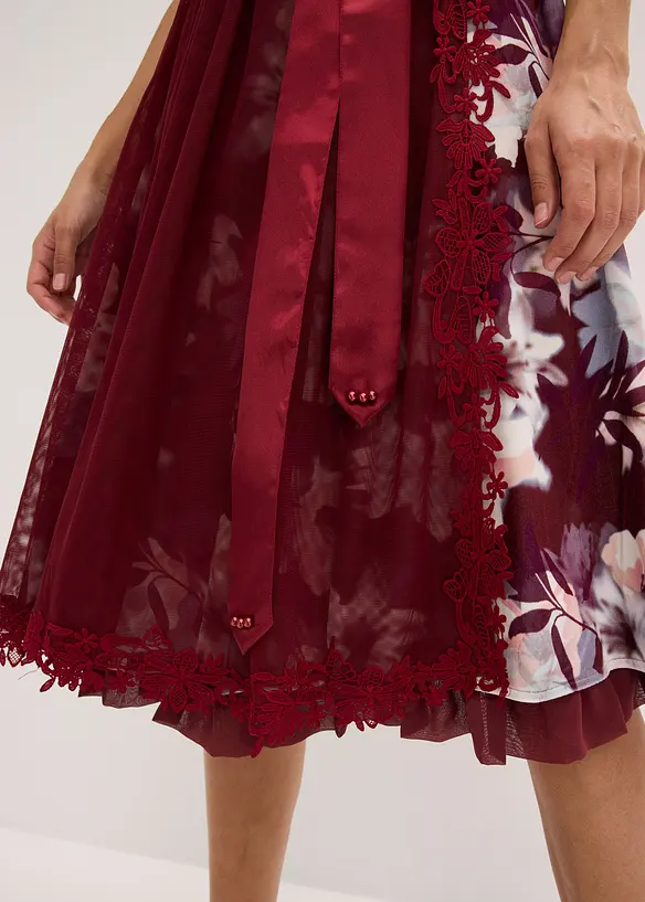 Dirndl mit Stickerei und Samtrock (2-tlg.Set), bonprix