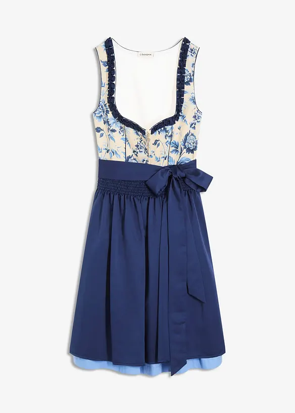 Dirndl avec tablier brodé (ens. 2 pces), bonprix