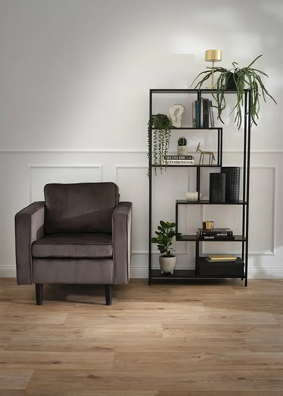 Fauteuil en velours, bonprix
