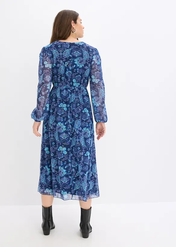Robe midi en mesh, bonprix
