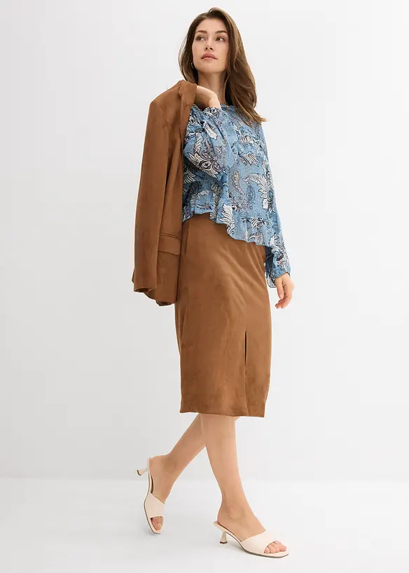 Chiffonbluse mit Rüschen, bonprix