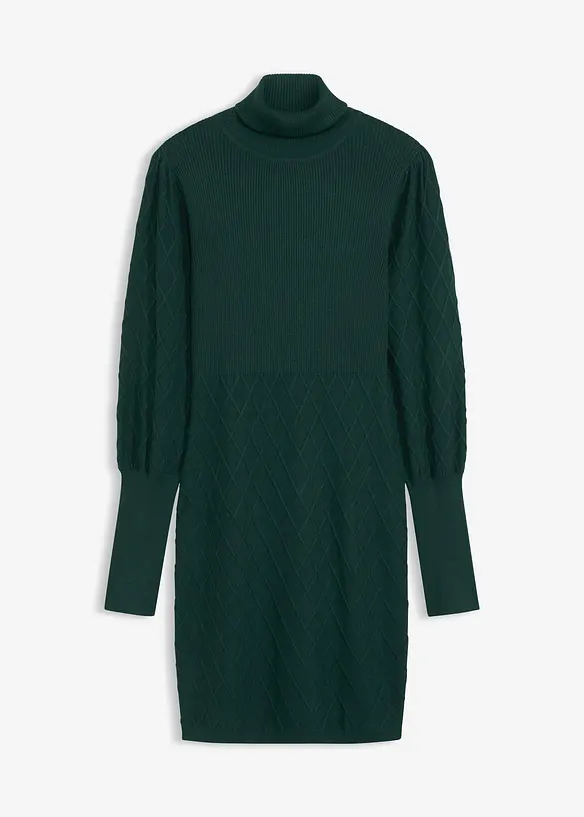 Strickkleid mit Rollkragen, bonprix