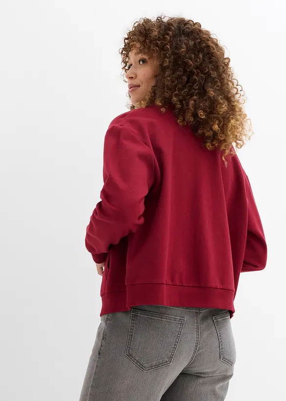 Sweatjacke aus reiner Bio-Baumwolle, bonprix