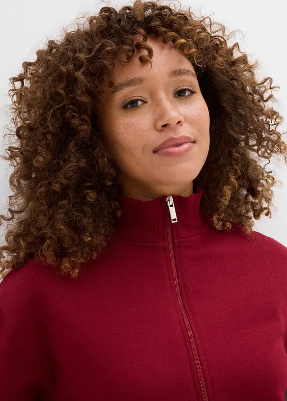 Sweatjacke aus reiner Bio-Baumwolle, bonprix