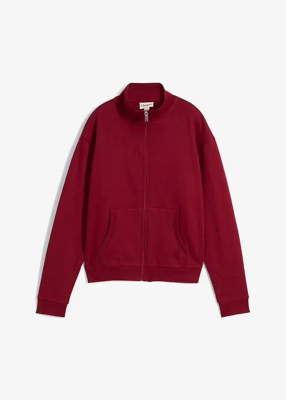 Sweatjacke aus reiner Bio-Baumwolle, bonprix