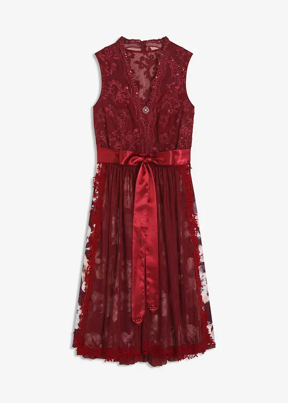 Dirndl mit Stickerei und Samtrock (2-tlg.Set), bonprix