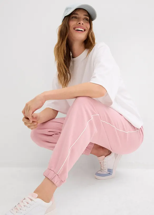 Pantalon en molleton 100% coton, bonprix